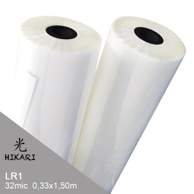Film para Laminadora LR1 32mic Rollo 33cm x 150m