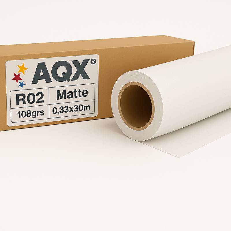 Rollo Fotografico Matte 108gr 0x33x30 mts AQX R02