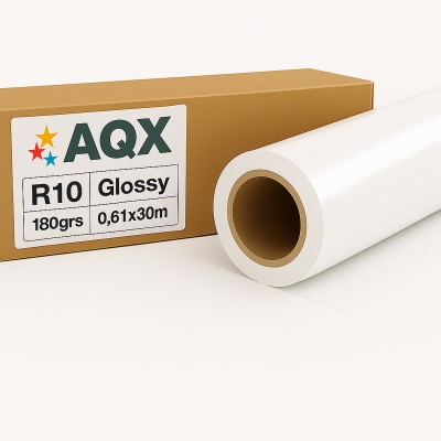 Rollo Fotografico Glossy Brillante 180gr 0,61x30 mts AQX R10