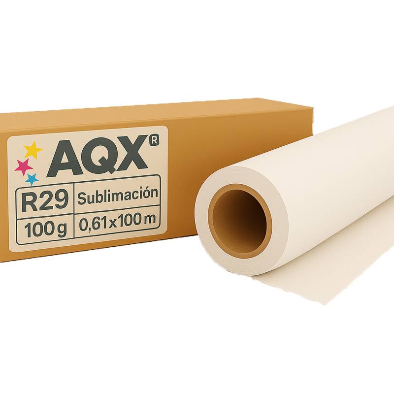 Papel Rollo Sublimacion R29 100grs 0,61x100m