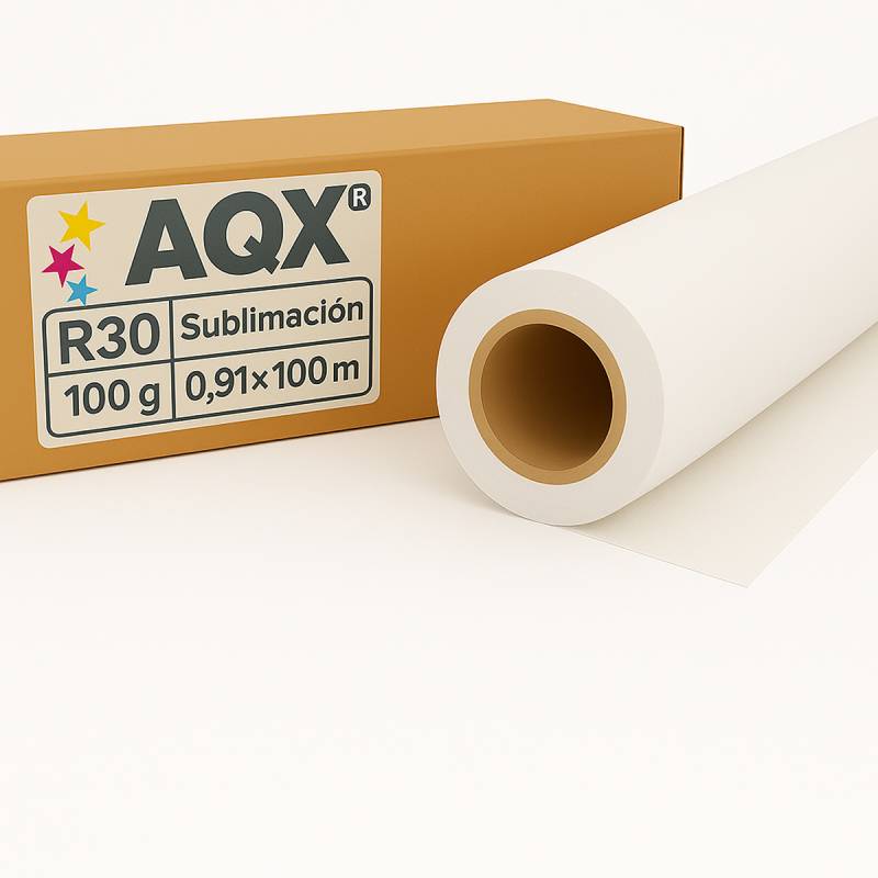 Papel Rollo Sublimacion R30 100grs 0,91x100m