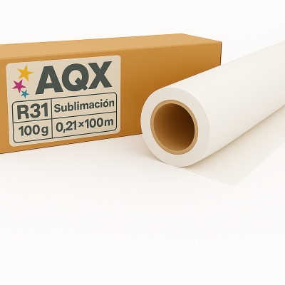 Papel Rollo Sublimacion R31 100grs 0,21x100m