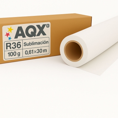 Papel Rollo Sublimacion R36 100grs 0,61x30m