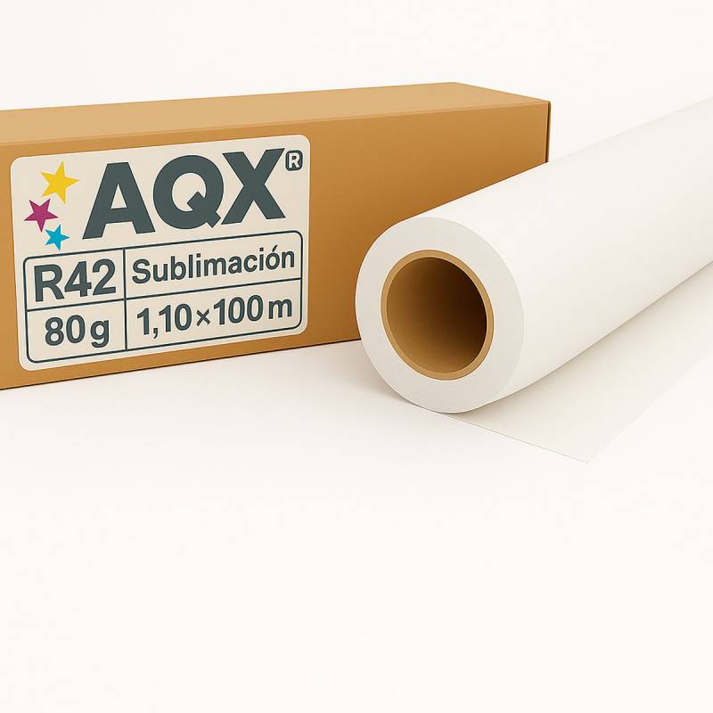 Papel Rollo Sublimacion R42 80grs 1,10x100m