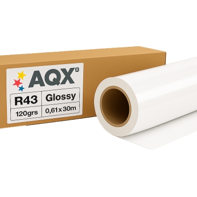 Rollo Fotografico Glossy Brillante 120gr 0,61x30 mts AQX R43