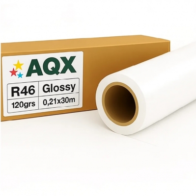 Rollo Fotografico Glossy Brillante 120gr 0,21x30 mts AQX R46