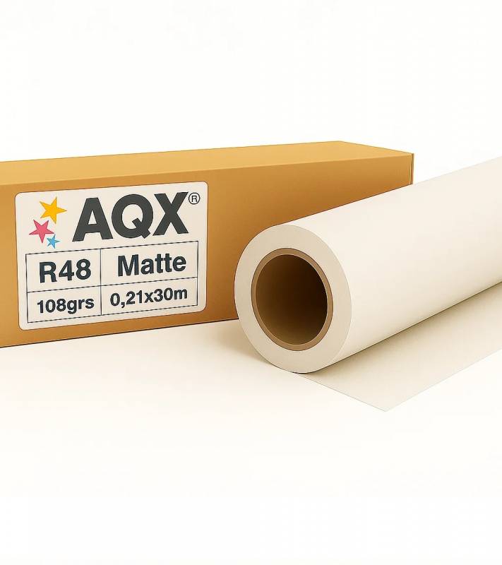 Rollo Fotografico Matte 108gr 0,21x30 mts AQX R48