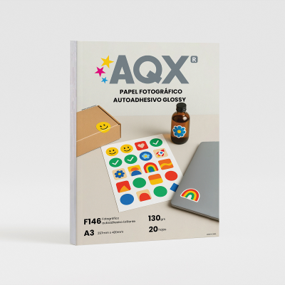 Papel Autoadhesivo Glossy F146 130grs 20 hojas A3 (297 x 420)