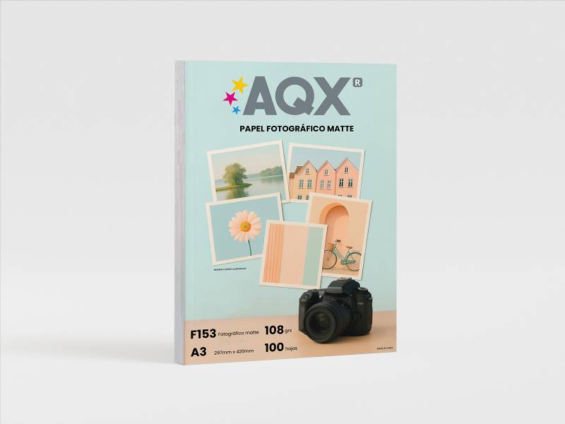 Papel Fotografico Matte A3 (297 x 420) 108grs por 100 Hojas AQX F153