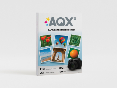 Papel Fotografico Glossy Brillante A3 (297 x 420) 200grs por 100 Hojas AQX F161