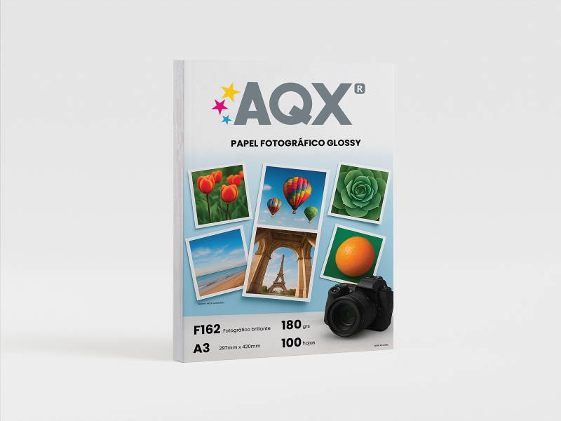 Papel Glossy F162 180grs 100 hojas A3