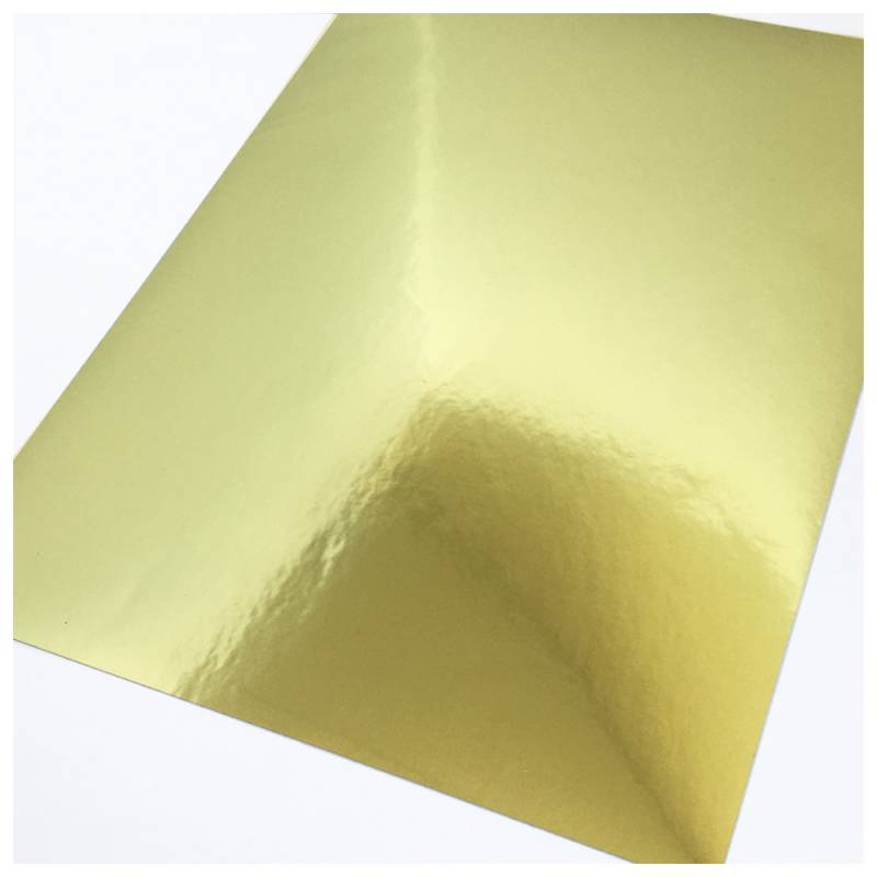 Papel LASER BRILLANTE Dorado PET Autoadhesivo A4 por 20 Hojas AQX ST11