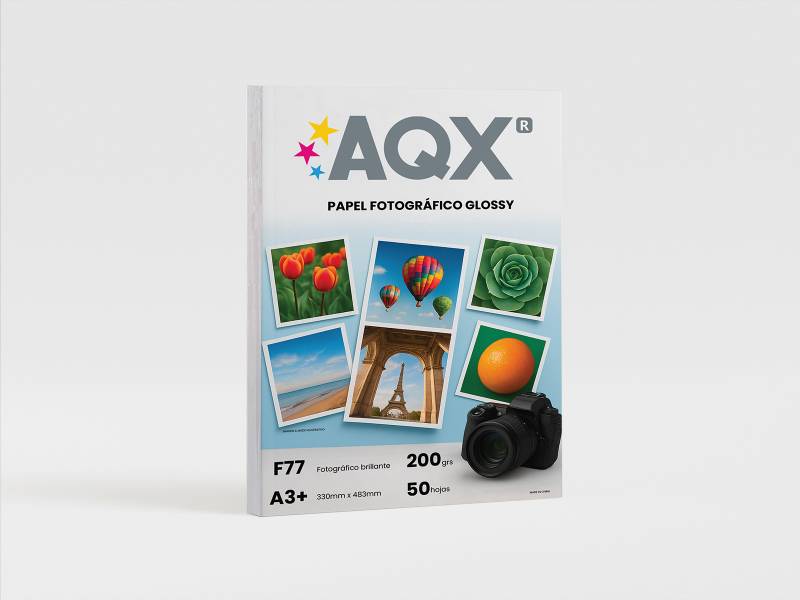 Papel Glossy F07 / F77 200grs 100 hojas A3+