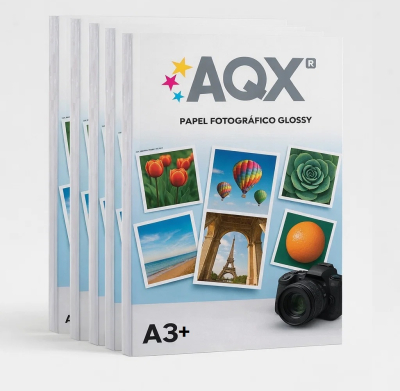 Papel Fotografico Glossy Brillante A3+ 200grs por 200 Hojas AQX F07