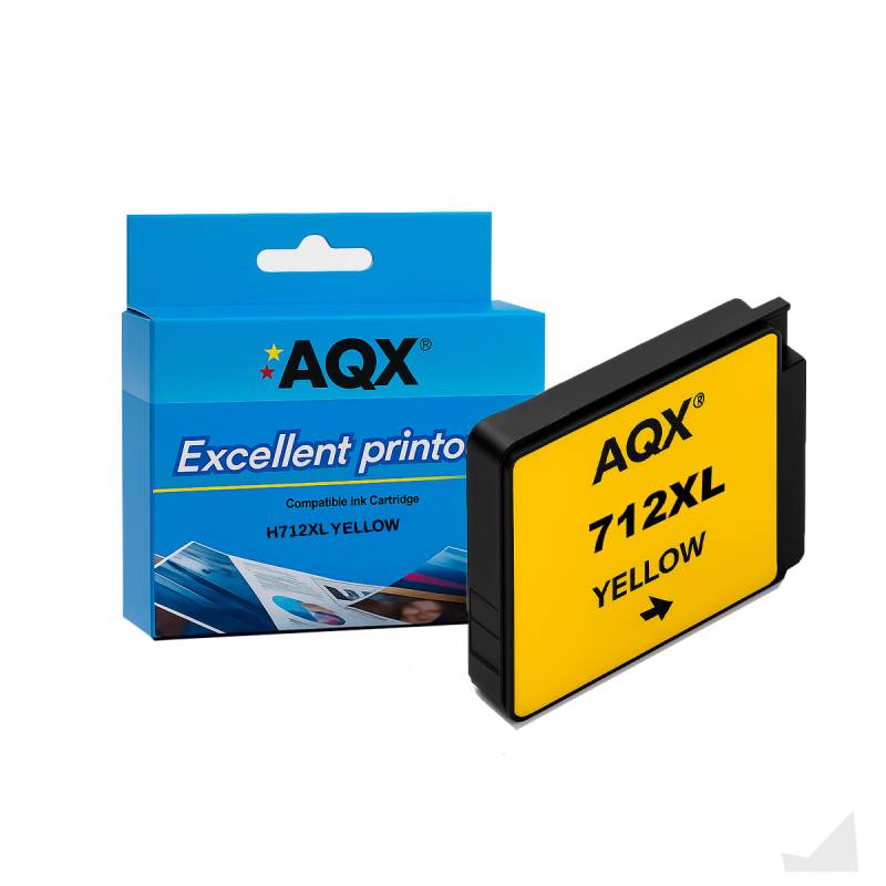 Cartucho Alternativo AQX-TECH Amarillo Para HP T210/T230/T250/T630
