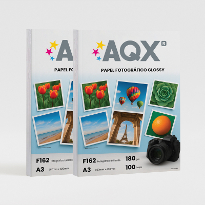 Papel Glossy F58 / F76 180grs 200 hojas A3