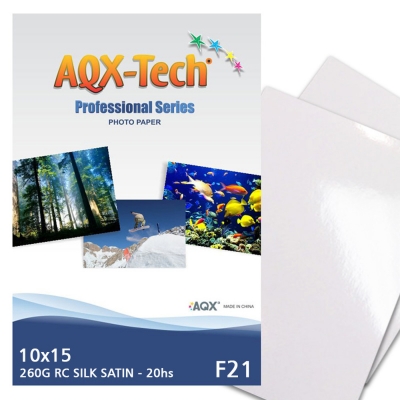 Papel Silk Satin F21 260grs 500 hojas 10x15cm
