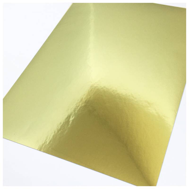 Combo Resma Papel LASER BRILLANTE Dorado PET Autoadhesivo A4 por 100 Hojas AQX ST11
