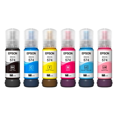 Combo Tinta Original Epson T574 en Blister x6 Colores