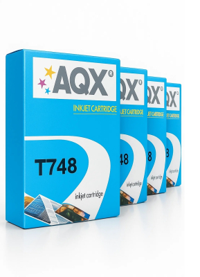 Kit Cartuchos AQX Para Epson T748XXL Workforce 6590 / 8090 (UNO DE CADA COLOR)