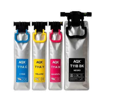 Kit Cartuchos Alternativos AQX T11A para Epson WorkForce Pro WF-C5310/C5390/C5810/C5890 (UNO DE CADA COLOR)