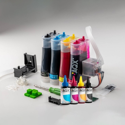 Sistema Continuo Universal Con Valvula Para Impresoras HP 2135 2675 3050 y mas + 400ml AQX