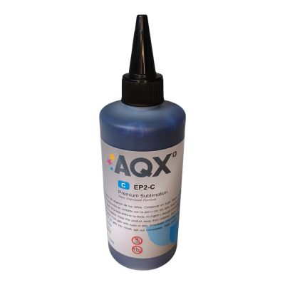 Tinta AQX de Sublimacion por 250ml Cyan