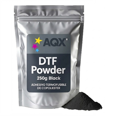 Polvo Poliuretano Para DTF Pack x250gr Negro