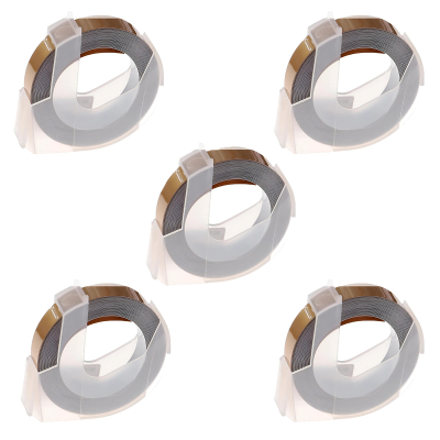 Cinta Rotuladora Dorado Printgate RL-D-520104 9mm x 3m P/ Dymo B90 x5 Unidades