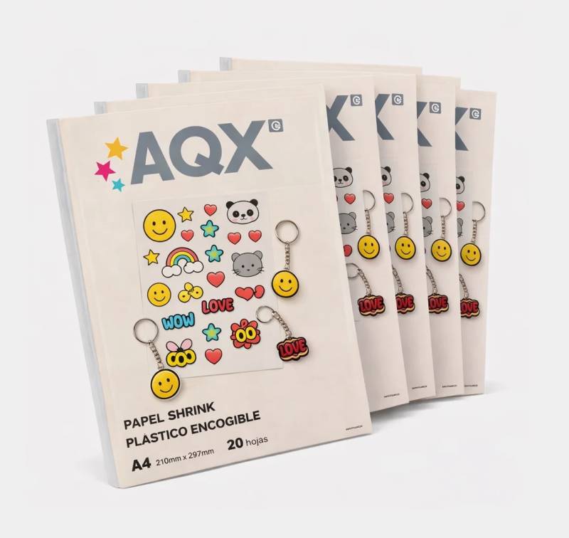 Combo Papel Shrink A4 Plastico Encogible Artesanias x100 hojas