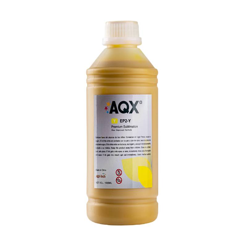 Tinta AQX de Sublimacion por 1 Litro Amarillo