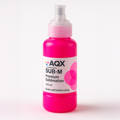 Tinta AQX de Sublimacion por 100ml Magenta Fluo Pico Llave