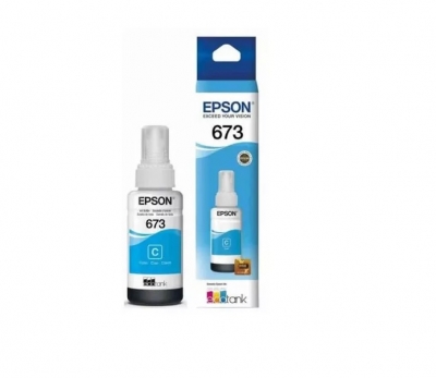 Tinta CAJA Original Epson 673 Cyan