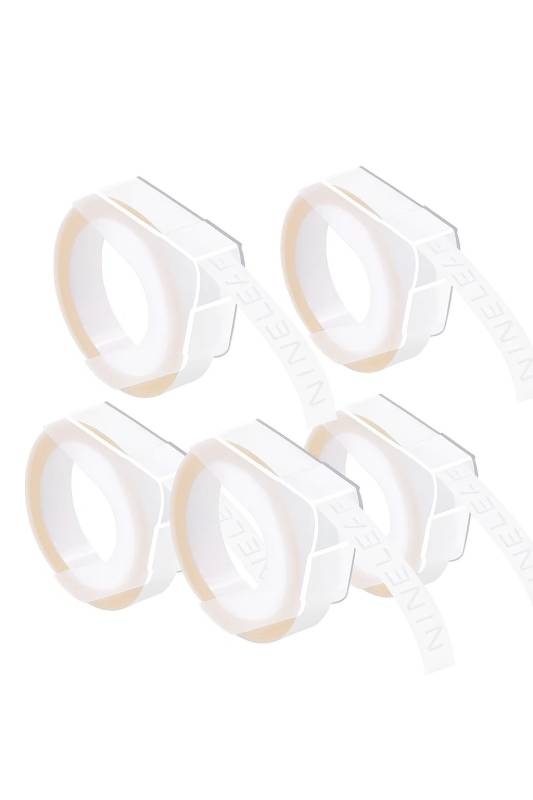 KIT Cintas Printgate Transparentes para Rotuladora RL-D-520101 9mm x 3m P/ Dymo B90 x5 Unidades