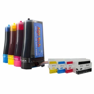Sistema Continuo Para Plotter T120 T130 400ml AQX
