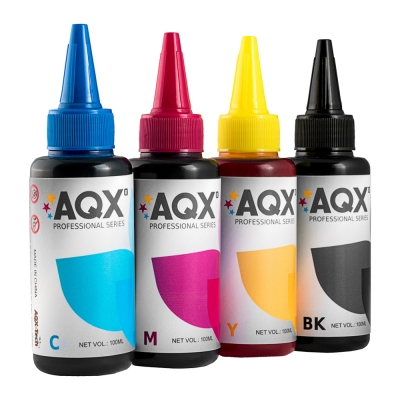 Combo Tinta Fotografica AQX Para Epson Inkjet 400ml (100ml de c/color)