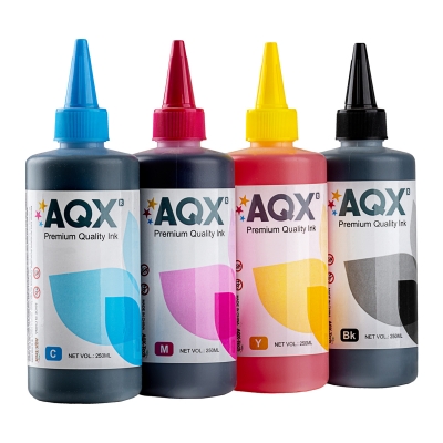 Combo Tinta Fotografica AQX Para Epson Inkjet 1 Litro(250ml de c/color)