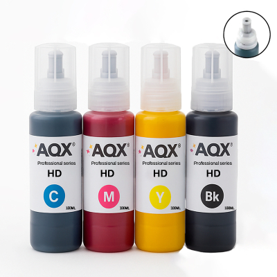 Combo Tinta AQX Cod. HD x 400ml Para HP GT52 GT53 CON PICO LLAVE