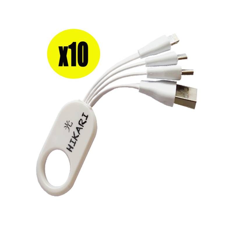 Cable Hikari CAB01UV 4 Conectores x10 Unidades