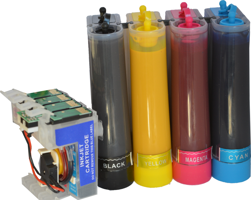 Sistema Continuo AQX Sublimacion Para Epson Tx235 Tx320 Tx420 400ml