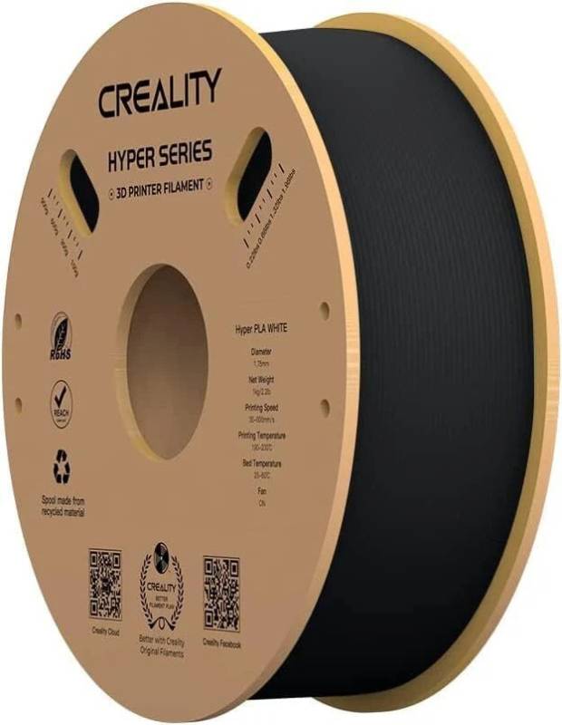 Filamento Creality Hyper-PLA Original Negro 1,75mm 1Kg