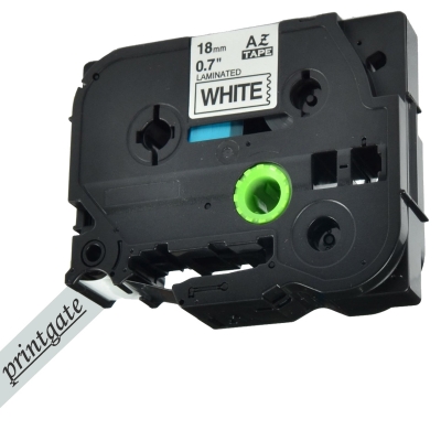 Cinta Para Rotuladora Brother AZ 241 Negro s/ Blanco 18mm x 8m Alternativa Printgate