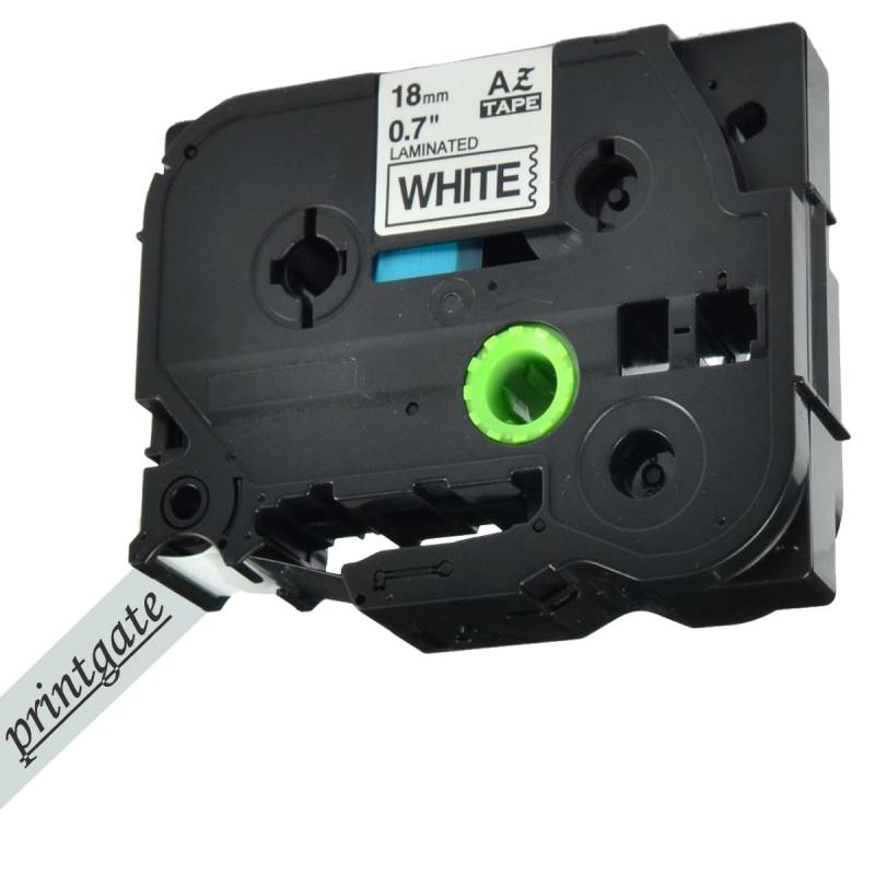 Cinta Para Rotuladora Brother AZ 241 Negro s/ Blanco 18mm x 8m Alternativa Printgate