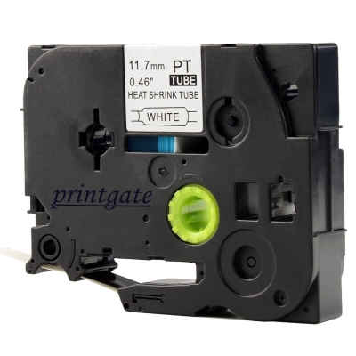 Cinta Rotuladora Printgate HS231 Negro s/ Blanco Termocontraible 11,7mm x 1,5m P/ Brother