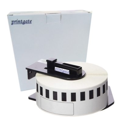 Cinta Rotuladora Printgate DK2210 Negro s/ Blanco 29mm x 30.48m P/ Brother