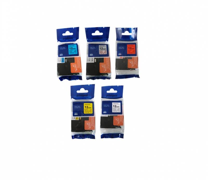 SET Cintas Rotuladoras PG P/Brother TZE 131 231 431 531 631 12mm x 8m