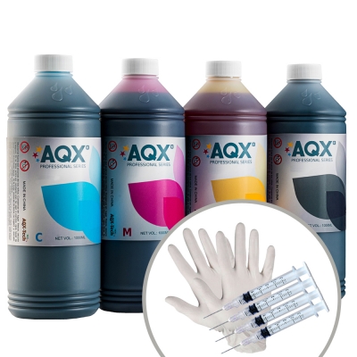 Combo Tinta Fotografica AQX Para Canon x 4 Litros