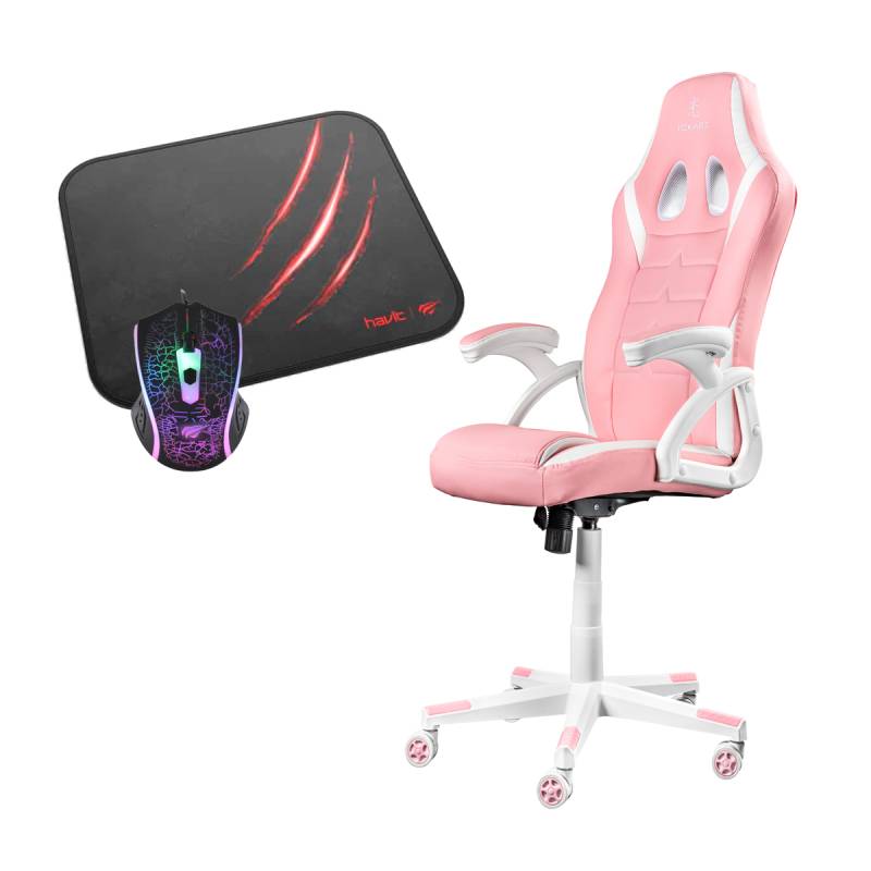 Combo Gamer 20: Silla GM15P + Mouse + Pad MP838