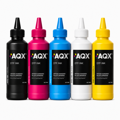Combo Tintas Estampado DTF Línea PRO x 1250ml (250ml de cada color)