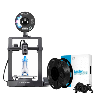 Impresora 3D Creality ENDER-3 V3 KE + Filamento Negro 1kg 1,75mm